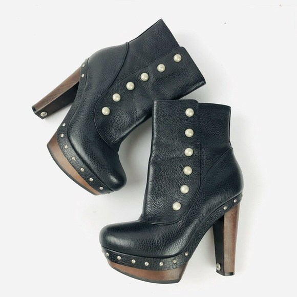 UGG Shoes - UGG Cosima Ankle Boots Studded Platform Black